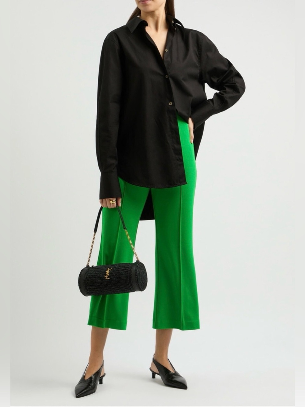 TUCKERNUCK Atlantic-Pacific Kelly Green Kick Flare Pant S